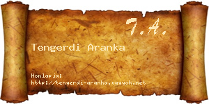 Tengerdi Aranka névjegykártya