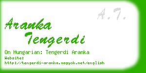 aranka tengerdi business card